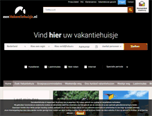 Tablet Screenshot of eenvakantiehuisje.nl